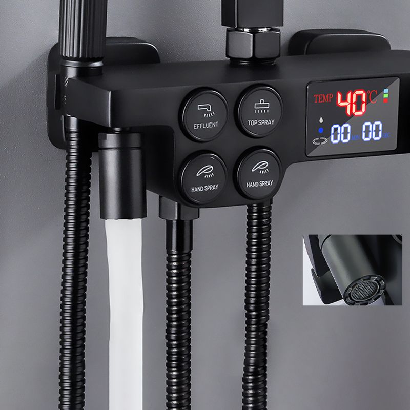 Contemporary Style Shower System Spot Resist Copper Wall Mounted Shower System Clearhalo 'Bathroom Remodel & Bathroom Fixtures' 'Home Improvement' 'home_improvement' 'home_improvement_shower_faucets' 'Shower Faucets & Systems' 'shower_faucets' 'Showers & Bathtubs Plumbing' 'Showers & Bathtubs' 1200x1200_67c77add-ba2e-4797-b7e6-3b0e57b635d3