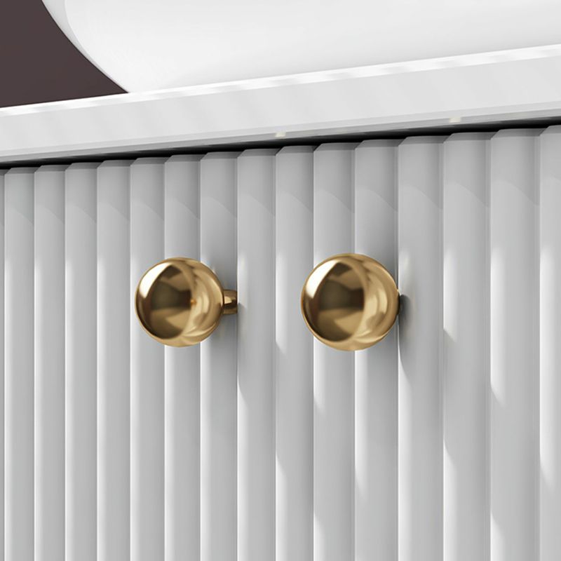 White Free-standing Standard Modern Oval Open Console with Sink Set Clearhalo 'Bathroom Remodel & Bathroom Fixtures' 'Bathroom Vanities' 'bathroom_vanities' 'Home Improvement' 'home_improvement' 'home_improvement_bathroom_vanities' 1200x1200_67d51b09-6ab8-49df-9c1e-edbc2bd47c23