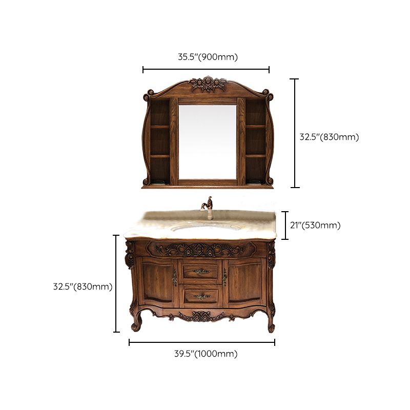 Traditional Bathroom Vanity Solid Wood Mirror Included Bathroom Vanity Cabinet Clearhalo 'Bathroom Remodel & Bathroom Fixtures' 'Bathroom Vanities' 'bathroom_vanities' 'Home Improvement' 'home_improvement' 'home_improvement_bathroom_vanities' 1200x1200_67de983c-29d7-4dab-af2a-e94d2867682d