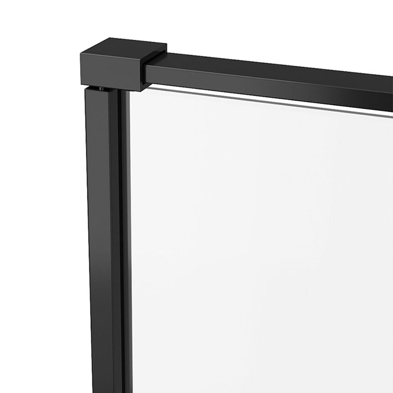 Black Neo-Angle Shower Enclosure Semi Frameless Door Hinged Shower Room Clearhalo 'Bathroom Remodel & Bathroom Fixtures' 'Home Improvement' 'home_improvement' 'home_improvement_shower_stalls_enclosures' 'Shower Stalls & Enclosures' 'shower_stalls_enclosures' 'Showers & Bathtubs' 1200x1200_68142c54-6e33-4598-8ff0-12151b3d4618