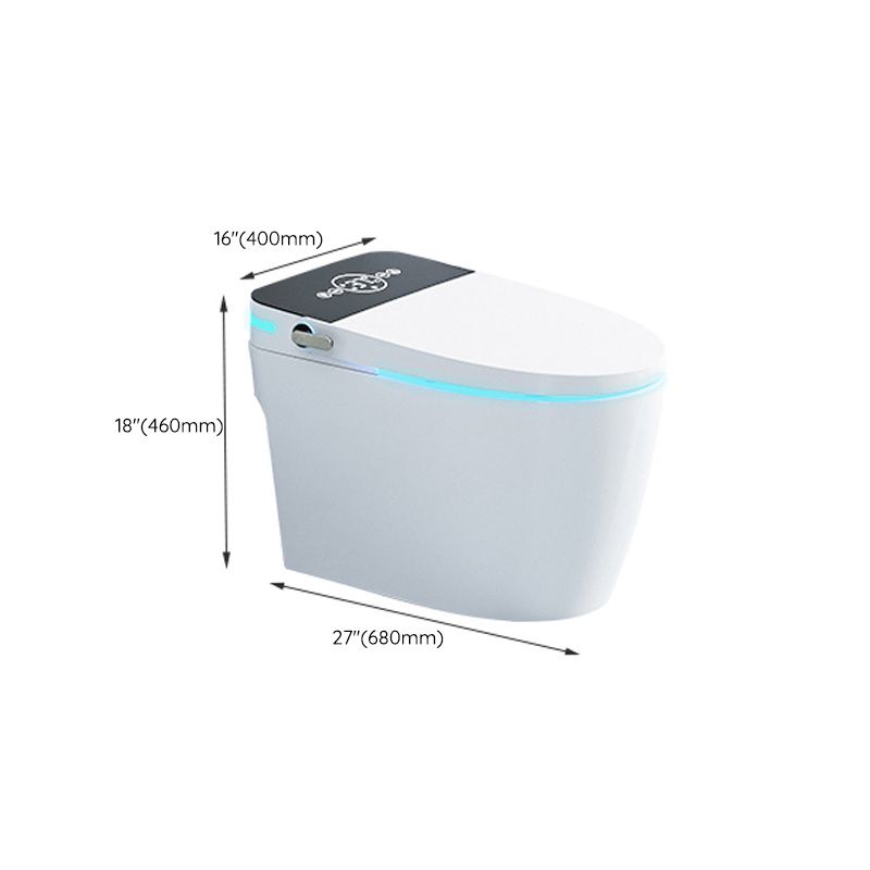 Ceramic White Floor Standing Bidet,18.11" High Elongated Bidet Clearhalo 'Bathroom Remodel & Bathroom Fixtures' 'Bidets' 'Home Improvement' 'home_improvement' 'home_improvement_bidets' 'Toilets & Bidets' 1200x1200_68163089-b0ac-4e1a-b440-af341d375e48