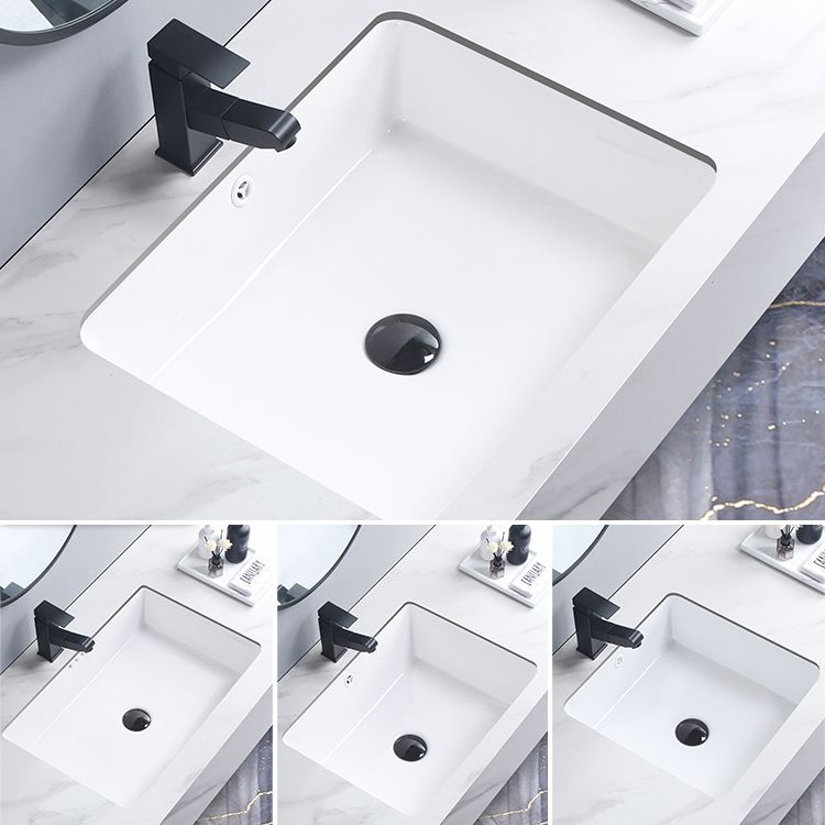Modern Bathroom Sink Pop-Up Drain Porcelain Rectangular Vessel Bathroom Sink Clearhalo 'Bathroom Remodel & Bathroom Fixtures' 'Bathroom Sinks & Faucet Components' 'Bathroom Sinks' 'bathroom_sink' 'Home Improvement' 'home_improvement' 'home_improvement_bathroom_sink' 1200x1200_682c98e2-9a02-4419-8ae7-7d146ec48676