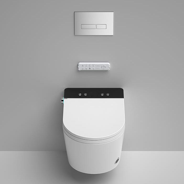 White Wall Hung Toilet Set with Heated Seat and Remote Control Included Clearhalo 'Bathroom Remodel & Bathroom Fixtures' 'Bidets' 'Home Improvement' 'home_improvement' 'home_improvement_bidets' 'Toilets & Bidets' 1200x1200_683dd2b8-2eda-4cf7-b613-a2e76035e2bb