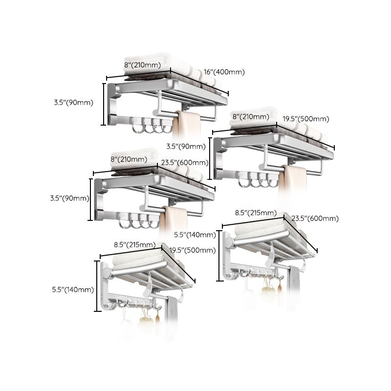 Metal Bathroom Hardware Set Adhesive Mount Bathroom Accessory Kit Clearhalo 'Bathroom Hardware Sets' 'Bathroom Hardware' 'Bathroom Remodel & Bathroom Fixtures' 'bathroom_hardware_sets' 'Home Improvement' 'home_improvement' 'home_improvement_bathroom_hardware_sets' 1200x1200_6847abdc-9872-4797-9de1-02f71f306861