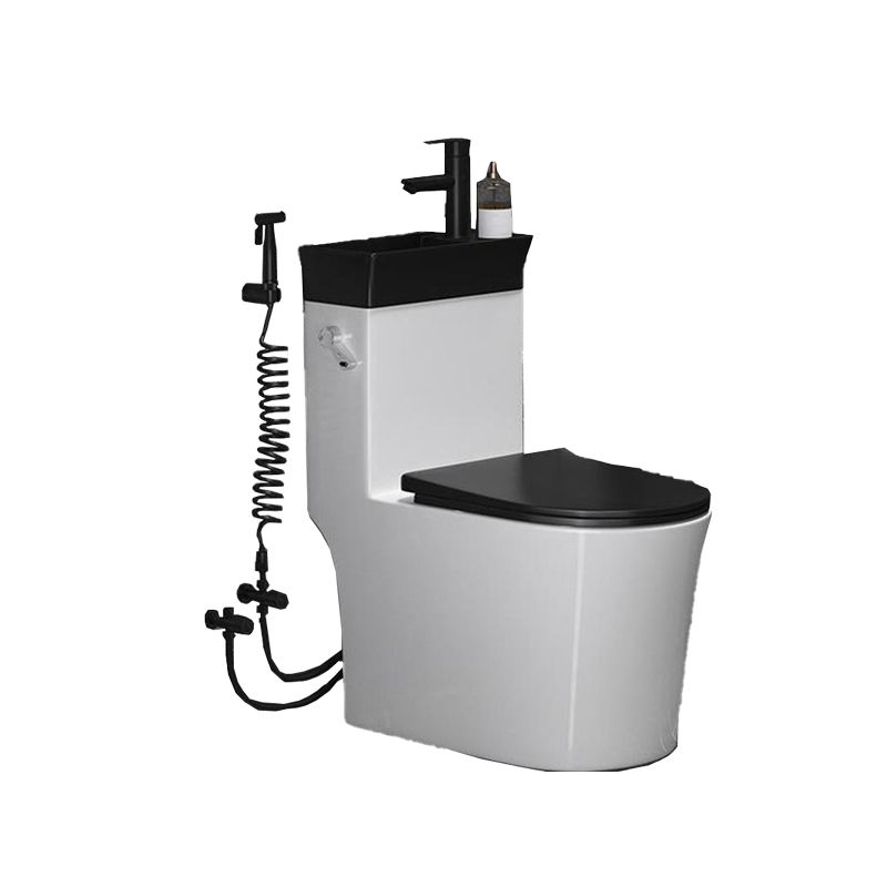 Contemporary 1 Piece Flush Toilet Floor Mounted Urine Toilet for Washroom Clearhalo 'Bathroom Remodel & Bathroom Fixtures' 'Home Improvement' 'home_improvement' 'home_improvement_toilets' 'Toilets & Bidets' 'Toilets' 1200x1200_685a8c46-6bdd-4750-abff-d65d2a901e16