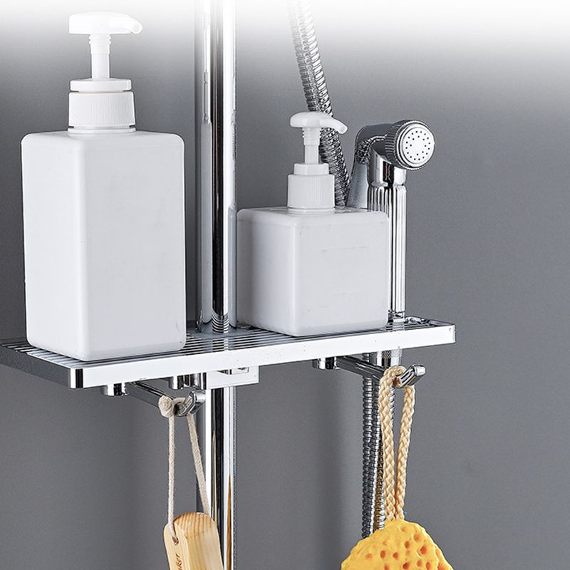 Modern Arm Swivel Shower Metal Shower Head Shower Faucet On Wall Clearhalo 'Bathroom Remodel & Bathroom Fixtures' 'Home Improvement' 'home_improvement' 'home_improvement_shower_faucets' 'Shower Faucets & Systems' 'shower_faucets' 'Showers & Bathtubs Plumbing' 'Showers & Bathtubs' 1200x1200_685eae43-b034-416e-9905-4b1261694309