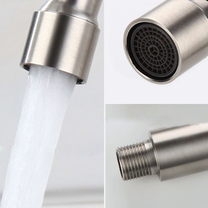 Contemporary Stainless Steel One Handle Pot Filler Low Profile Filler Clearhalo 'Home Improvement' 'home_improvement' 'home_improvement_kitchen_faucets' 'Kitchen Faucets' 'Kitchen Remodel & Kitchen Fixtures' 'Kitchen Sinks & Faucet Components' 'kitchen_faucets' 1200x1200_687295fa-c4f3-4017-b5a3-f66d329a7204