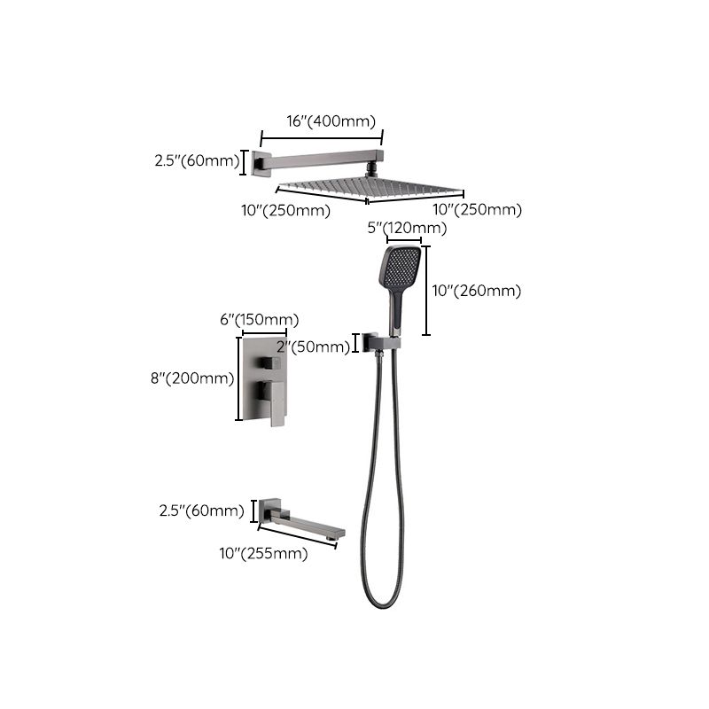 Modern Shower Combo Brass Adjustable Shower Head Temperature Control Shower System Clearhalo 'Bathroom Remodel & Bathroom Fixtures' 'Home Improvement' 'home_improvement' 'home_improvement_shower_faucets' 'Shower Faucets & Systems' 'shower_faucets' 'Showers & Bathtubs Plumbing' 'Showers & Bathtubs' 1200x1200_6874795b-cb49-465c-addb-75d3807c6939