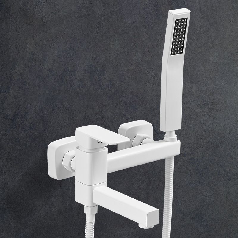 Lever Handle Shower Faucet Single Hand Shower with Shower Hose Clearhalo 'Bathroom Remodel & Bathroom Fixtures' 'Home Improvement' 'home_improvement' 'home_improvement_shower_faucets' 'Shower Faucets & Systems' 'shower_faucets' 'Showers & Bathtubs Plumbing' 'Showers & Bathtubs' 1200x1200_687ab2a7-0e12-4bda-a092-6a25f09f6c7d