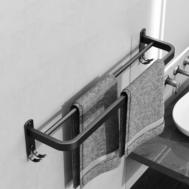 Minimalistic Black Bathroom Accessory Kit Paper Holder Towel Bar Bath Hardware Set Clearhalo 'Bathroom Hardware Sets' 'Bathroom Hardware' 'Bathroom Remodel & Bathroom Fixtures' 'bathroom_hardware_sets' 'Home Improvement' 'home_improvement' 'home_improvement_bathroom_hardware_sets' 1200x1200_687c6f30-7ded-4e7a-b8f4-9951d91937d2