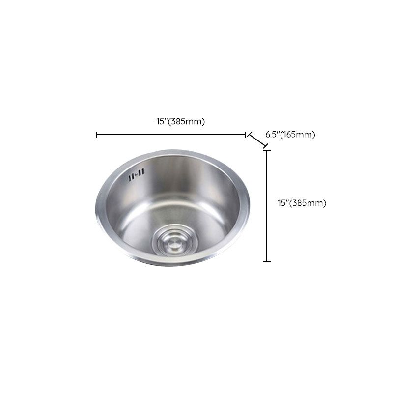 Round Stainless Steel Kitchen Sink with Drain Assembly Drop-In Sink Clearhalo 'Home Improvement' 'home_improvement' 'home_improvement_kitchen_sinks' 'Kitchen Remodel & Kitchen Fixtures' 'Kitchen Sinks & Faucet Components' 'Kitchen Sinks' 'kitchen_sinks' 1200x1200_6892b021-280b-43b7-a8cd-1f619503ac75