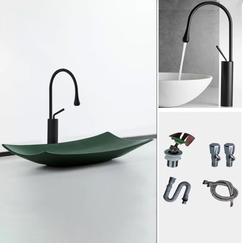 Modern Bathroom Sink Pop-Up Drain Porcelain Rectangular Vessel Lavatory Sink Clearhalo 'Bathroom Remodel & Bathroom Fixtures' 'Bathroom Sinks & Faucet Components' 'Bathroom Sinks' 'bathroom_sink' 'Home Improvement' 'home_improvement' 'home_improvement_bathroom_sink' 1200x1200_68b08525-1ff4-415a-a2de-41e90affd598