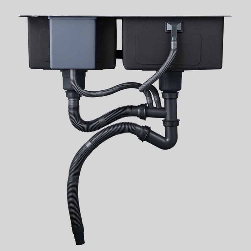 Contemporary Style Kitchen Sink Soundproof Detail Kitchen Double Sink with Basket Strainer Clearhalo 'Home Improvement' 'home_improvement' 'home_improvement_kitchen_sinks' 'Kitchen Remodel & Kitchen Fixtures' 'Kitchen Sinks & Faucet Components' 'Kitchen Sinks' 'kitchen_sinks' 1200x1200_68bb229c-e454-414c-be66-0d3fb0f7d935