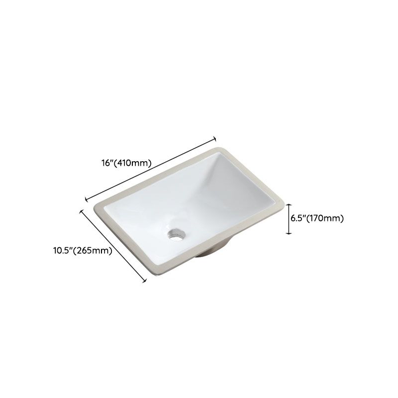 Modern Porcelain Bathroom Sink Undermount Bathroom Sink in White(Not Including Faucet) Clearhalo 'Bathroom Remodel & Bathroom Fixtures' 'Bathroom Sinks & Faucet Components' 'Bathroom Sinks' 'bathroom_sink' 'Home Improvement' 'home_improvement' 'home_improvement_bathroom_sink' 1200x1200_68bd7bfa-26f9-4db3-9006-ecb0ad124828