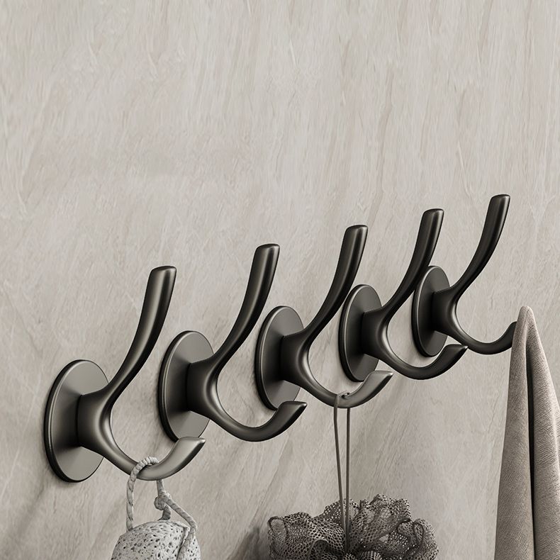 10 Piece Bathroom Accessory Set Modern Matte Grey Robe Hooks Clearhalo 'Bathroom Hardware Sets' 'Bathroom Hardware' 'Bathroom Remodel & Bathroom Fixtures' 'bathroom_hardware_sets' 'Home Improvement' 'home_improvement' 'home_improvement_bathroom_hardware_sets' 1200x1200_68c1e52c-aa9b-4590-bc99-0d0beb9df280