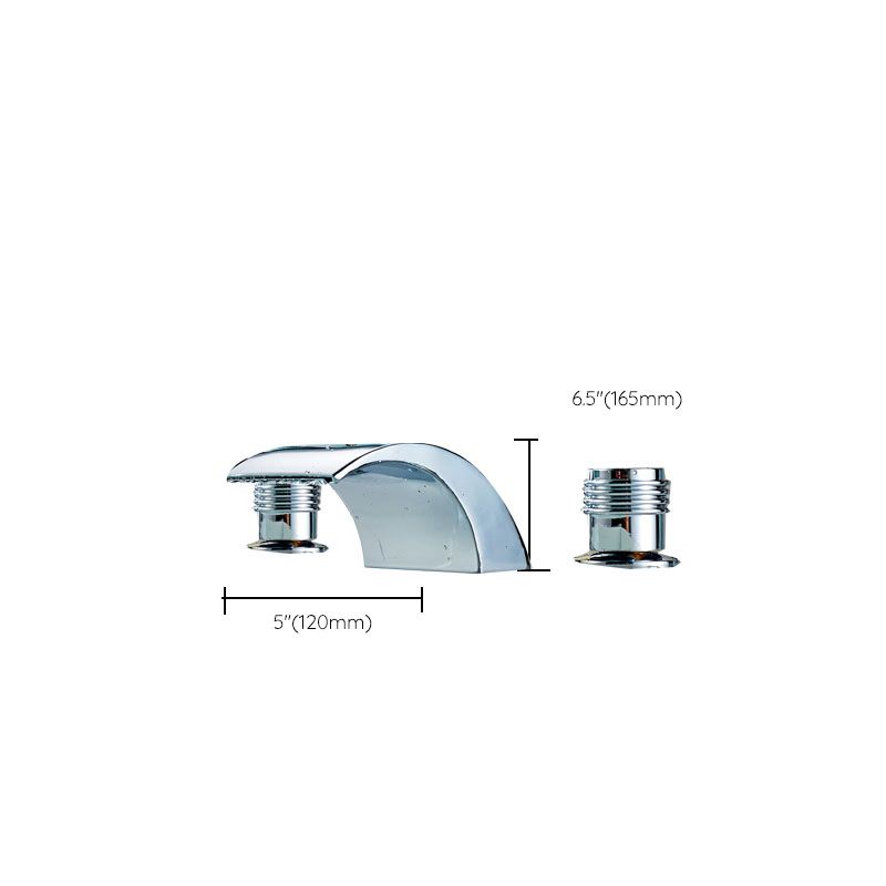 Traditional Roman Tub Faucet Set Copper Fixed Deck-Mount with Handles Clearhalo 'Bathroom Remodel & Bathroom Fixtures' 'Bathtub Faucets' 'bathtub_faucets' 'Home Improvement' 'home_improvement' 'home_improvement_bathtub_faucets' 1200x1200_68cd6008-81df-496b-a05b-3d88118bf645