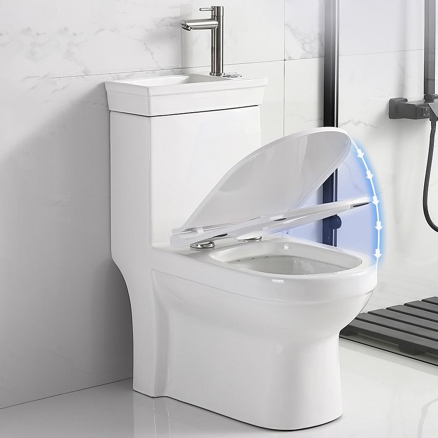 Contemporary Siphon Jet Flush Toilet Floor Mount One-Piece Toilet Urine Toilet Clearhalo 'Bathroom Remodel & Bathroom Fixtures' 'Home Improvement' 'home_improvement' 'home_improvement_toilets' 'Toilets & Bidets' 'Toilets' 1200x1200_68d254e4-b91b-4a6f-8f81-e78aef27ee8f