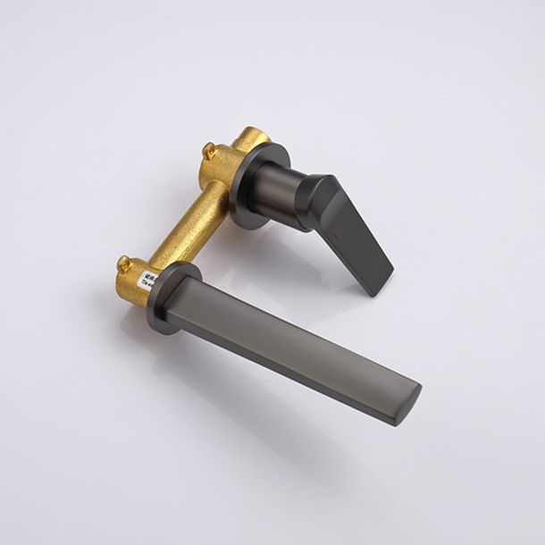 2 Holes Sink Faucet Single Lever Handle Wall-Mounted Low Arc Bathroom Faucet Clearhalo 'Bathroom Remodel & Bathroom Fixtures' 'Bathroom Sink Faucets' 'Bathroom Sinks & Faucet Components' 'bathroom_sink_faucets' 'Home Improvement' 'home_improvement' 'home_improvement_bathroom_sink_faucets' 1200x1200_68d88dcc-1b1f-4cba-9f07-37ad6de78ee9