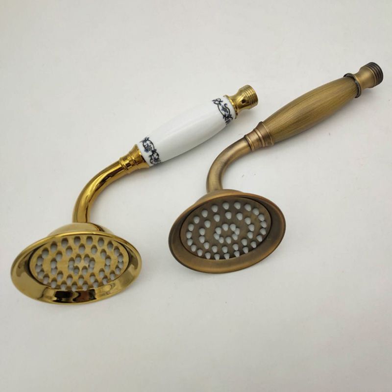 Traditional Handheld Shower Head with Hose Polished Brass Wall-Mount Showerhead Clearhalo 'Bathroom Remodel & Bathroom Fixtures' 'Home Improvement' 'home_improvement' 'home_improvement_shower_heads' 'Shower Heads' 'shower_heads' 'Showers & Bathtubs Plumbing' 'Showers & Bathtubs' 1200x1200_68d9d7b3-d590-41d0-bf13-8e8d9cc2c01c