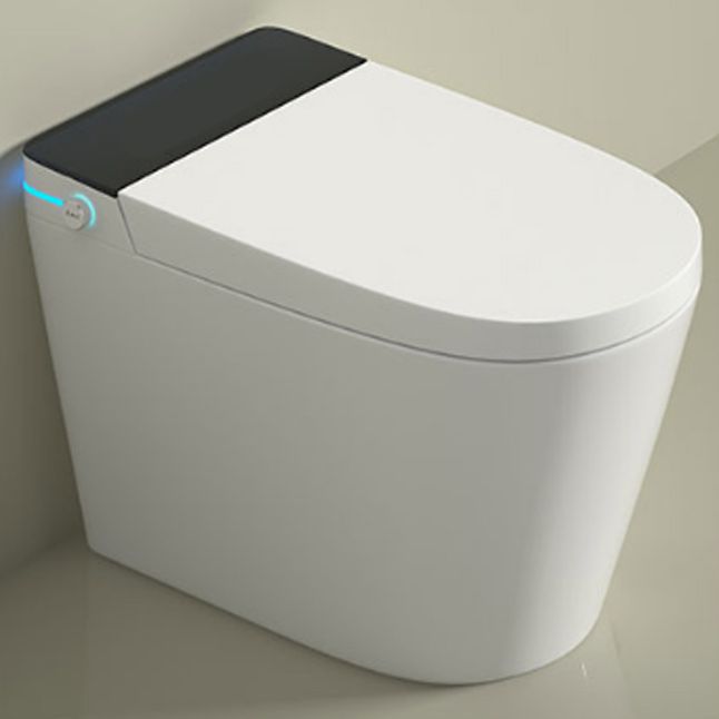 White Smart Toilet Ceramic Contemporary Foot Sensor Elongated Clearhalo 'Bathroom Remodel & Bathroom Fixtures' 'Bidets' 'Home Improvement' 'home_improvement' 'home_improvement_bidets' 'Toilets & Bidets' 1200x1200_68ed535b-1930-478e-9b73-f2051ab5633b
