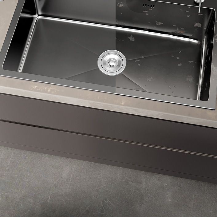 Stainless Steel Kitchen Sink Basket Strainer Top-Mount Single Bowl 3 Holes Kitchen Sink Clearhalo 'Home Improvement' 'home_improvement' 'home_improvement_kitchen_sinks' 'Kitchen Remodel & Kitchen Fixtures' 'Kitchen Sinks & Faucet Components' 'Kitchen Sinks' 'kitchen_sinks' 1200x1200_68fbfe29-697b-467c-9855-862565e8e0a8