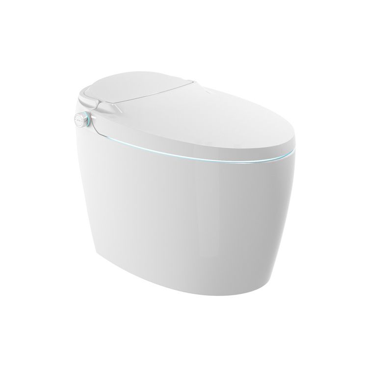 Electronic Toilet Seat in White Elongated Floor Standing Bidet with Heated Seat Clearhalo 'Bathroom Remodel & Bathroom Fixtures' 'Bidets' 'Home Improvement' 'home_improvement' 'home_improvement_bidets' 'Toilets & Bidets' 1200x1200_690634f5-eec8-40fe-ac6a-19c7a346d239