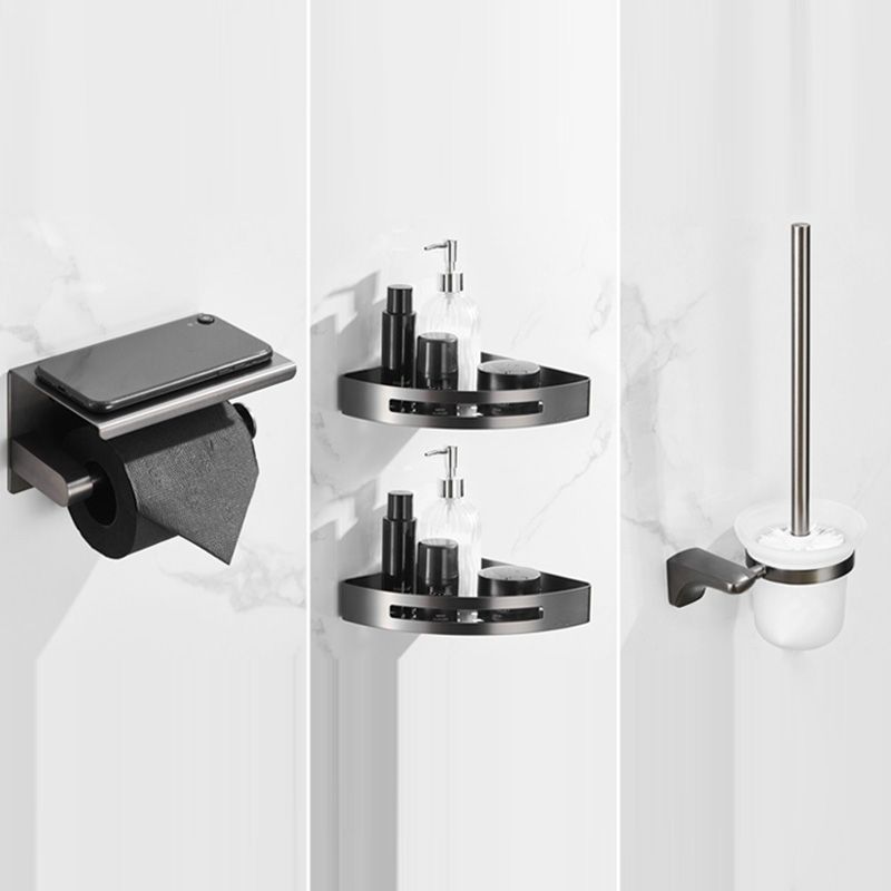 Modern Bathroom Accessories Hardware Set Grey Bathroom Accessory Kit Clearhalo 'Bathroom Hardware Sets' 'Bathroom Hardware' 'Bathroom Remodel & Bathroom Fixtures' 'bathroom_hardware_sets' 'Home Improvement' 'home_improvement' 'home_improvement_bathroom_hardware_sets' 1200x1200_690bd746-bc18-4a1c-b5ed-113ddd37f562