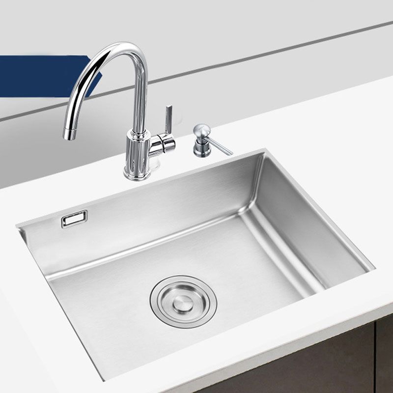 Modern Workstation Sink Stainless Faucet and Steel Basket Strainer Kitchen Sink Clearhalo 'Home Improvement' 'home_improvement' 'home_improvement_kitchen_sinks' 'Kitchen Remodel & Kitchen Fixtures' 'Kitchen Sinks & Faucet Components' 'Kitchen Sinks' 'kitchen_sinks' 1200x1200_690f900d-e158-406f-95ec-ef846c8eca4c