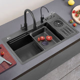 Modern Single Bowl Sink Solid Color Kitchen Sink with Drain Strainer Kit Clearhalo 'Home Improvement' 'home_improvement' 'home_improvement_kitchen_sinks' 'Kitchen Remodel & Kitchen Fixtures' 'Kitchen Sinks & Faucet Components' 'Kitchen Sinks' 'kitchen_sinks' 1200x1200_6913d8b0-f1a6-4c3c-b09a-247a18fbc1e7
