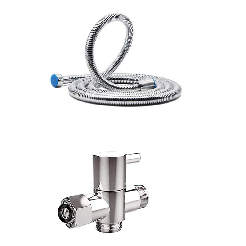 Round Dual Shower Head Stainless Steel 5-Spray Patterns Wall-Mount Showerhead Clearhalo 'Bathroom Remodel & Bathroom Fixtures' 'Home Improvement' 'home_improvement' 'home_improvement_shower_heads' 'Shower Heads' 'shower_heads' 'Showers & Bathtubs Plumbing' 'Showers & Bathtubs' 1200x1200_69199847-68ac-41f1-9abe-23e1b7267101