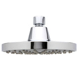 Round Fixed Shower Head Silver Single Spray Wall-Mount Shower Head Clearhalo 'Bathroom Remodel & Bathroom Fixtures' 'Home Improvement' 'home_improvement' 'home_improvement_shower_heads' 'Shower Heads' 'shower_heads' 'Showers & Bathtubs Plumbing' 'Showers & Bathtubs' 1200x1200_692caae8-9908-4844-9972-d469f5db23b0
