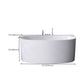 Modern Acrylic Bathtub Center-Front Soaking Bathtub , 22.83-inch Tall Clearhalo 'Bathroom Remodel & Bathroom Fixtures' 'Bathtubs' 'Home Improvement' 'home_improvement' 'home_improvement_bathtubs' 'Showers & Bathtubs' 1200x1200_693565ec-0020-4057-a2a8-2c79d14de058