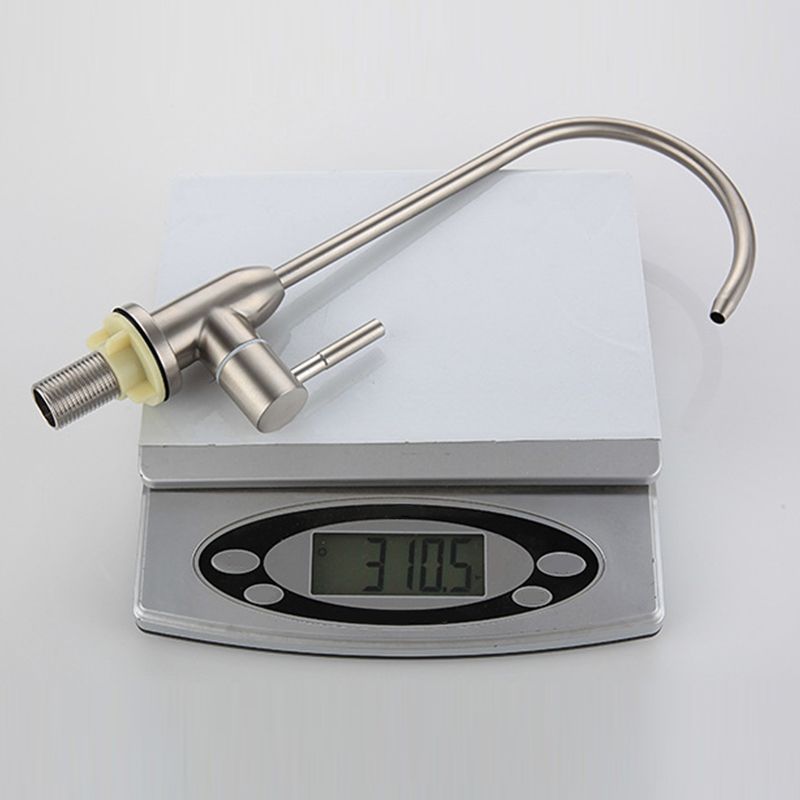 Contemporary Style Faucet Stainless Steel Single Handle High Arc Faucet for Kitchen Clearhalo 'Home Improvement' 'home_improvement' 'home_improvement_kitchen_faucets' 'Kitchen Faucets' 'Kitchen Remodel & Kitchen Fixtures' 'Kitchen Sinks & Faucet Components' 'kitchen_faucets' 1200x1200_69368d44-cb7c-4ad9-a79b-ec7a160a762f