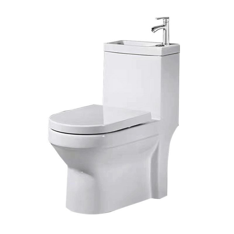 Modern Porcelain Toilet Floor Mount Siphon Jet One-Piece Toilet Flush Toilet Clearhalo 'Bathroom Remodel & Bathroom Fixtures' 'Home Improvement' 'home_improvement' 'home_improvement_toilets' 'Toilets & Bidets' 'Toilets' 1200x1200_693d5af2-c41d-45c0-a9d4-ed6826b075d4
