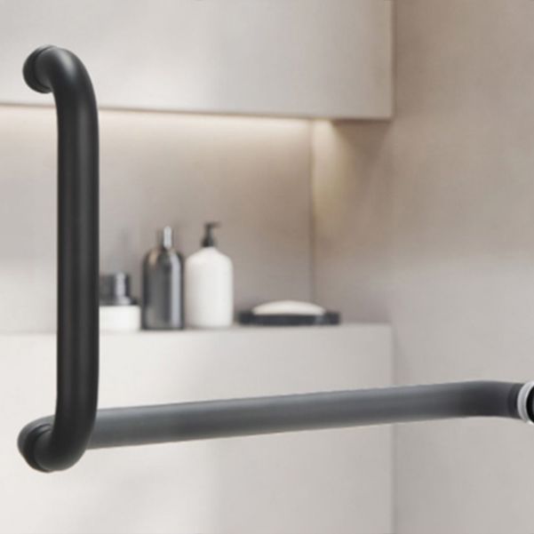 One-shaped Sliding Shower Doors Transparent Tempered Glass Shower Door Clearhalo 'Bathroom Remodel & Bathroom Fixtures' 'Home Improvement' 'home_improvement' 'home_improvement_shower_tub_doors' 'Shower and Tub Doors' 'shower_tub_doors' 'Showers & Bathtubs' 1200x1200_69638c00-a886-43a6-8c92-430d91fdee0e