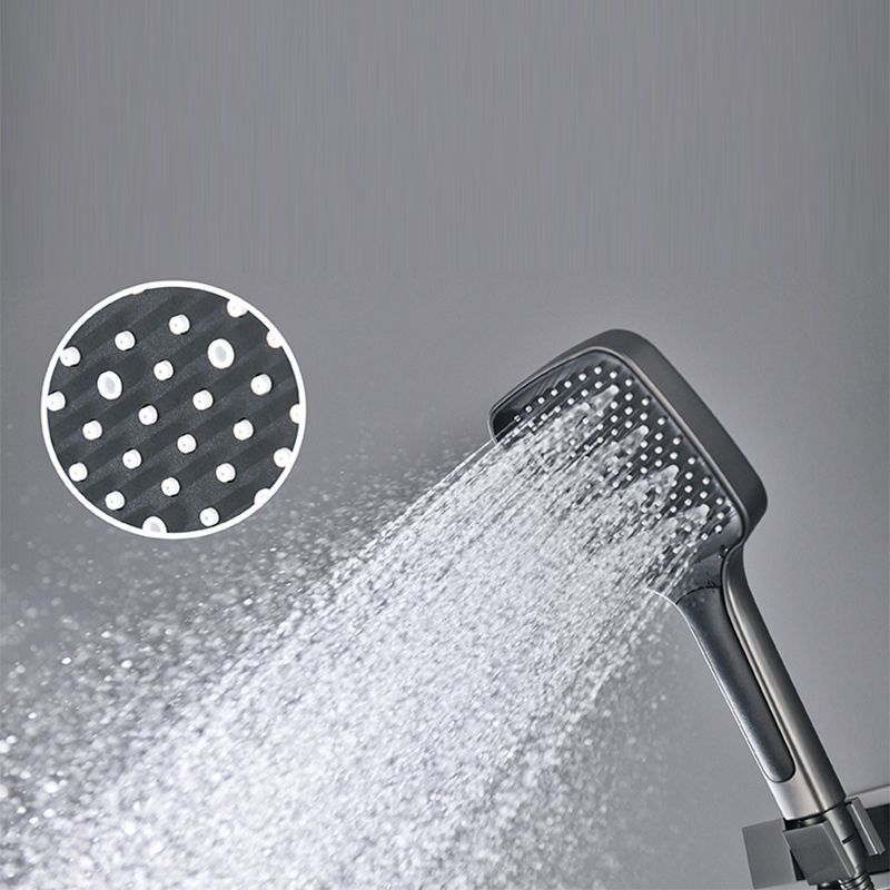 Modern Shower Combo Brass Adjustable Shower Head Temperature Control Shower System Clearhalo 'Bathroom Remodel & Bathroom Fixtures' 'Home Improvement' 'home_improvement' 'home_improvement_shower_faucets' 'Shower Faucets & Systems' 'shower_faucets' 'Showers & Bathtubs Plumbing' 'Showers & Bathtubs' 1200x1200_696a6de1-f400-4bbf-be20-fcf847b87ac8