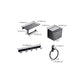 Modern Bath Hardware Set Black Towel Bar Paper Holder Bathroom Accessory Kit Clearhalo 'Bathroom Hardware Sets' 'Bathroom Hardware' 'Bathroom Remodel & Bathroom Fixtures' 'bathroom_hardware_sets' 'Home Improvement' 'home_improvement' 'home_improvement_bathroom_hardware_sets' 1200x1200_696ffbd3-9314-4737-a77b-e67c3e305717