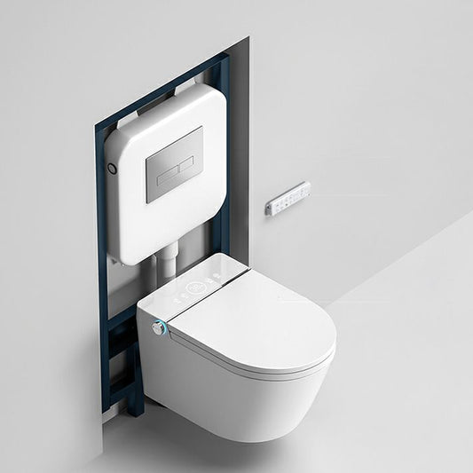 Modern Rectangle Stain Resistant Wall Mounted Bidet with Temperature Control Clearhalo 'Bathroom Remodel & Bathroom Fixtures' 'Bidets' 'Home Improvement' 'home_improvement' 'home_improvement_bidets' 'Toilets & Bidets' 1200x1200_697c14e4-6882-4e6d-a73c-db362f4fb25c