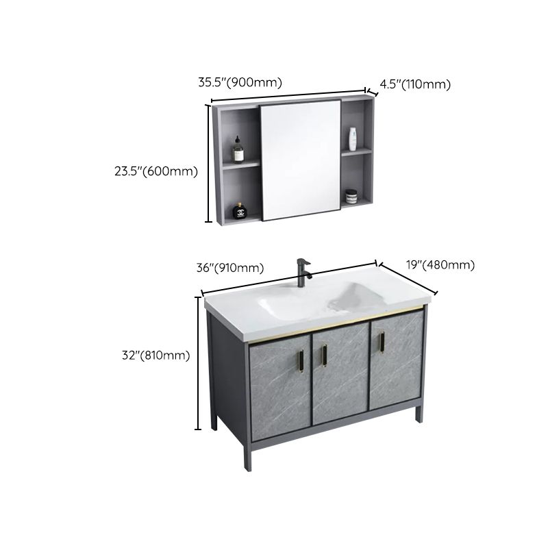 Modern Bathroom Sink Vanity Freestanding Faucet Included Bathroom Vanity Set Clearhalo 'Bathroom Remodel & Bathroom Fixtures' 'Bathroom Vanities' 'bathroom_vanities' 'Home Improvement' 'home_improvement' 'home_improvement_bathroom_vanities' 1200x1200_69806742-5b33-42a2-8b6d-31732d593428