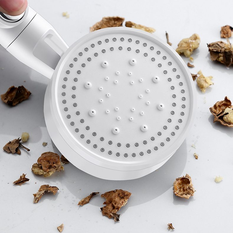 5 Sprays Shower Head Round Wall Mounted Plastic Wall Supply Holder Handheld Shower Head Clearhalo 'Bathroom Remodel & Bathroom Fixtures' 'Home Improvement' 'home_improvement' 'home_improvement_shower_heads' 'Shower Heads' 'shower_heads' 'Showers & Bathtubs Plumbing' 'Showers & Bathtubs' 1200x1200_69d688e3-903d-43f7-9dce-f04f4ef2af96