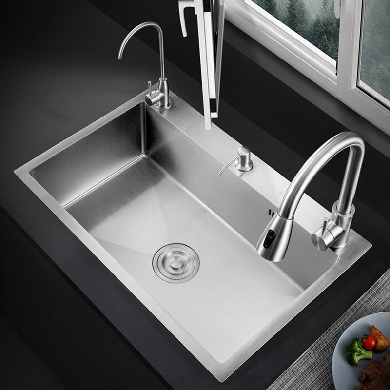 Classic Style Kitchen Sink Corrosion Resistant 3 Holes Kitchen Sink with Drain Assembly Clearhalo 'Home Improvement' 'home_improvement' 'home_improvement_kitchen_sinks' 'Kitchen Remodel & Kitchen Fixtures' 'Kitchen Sinks & Faucet Components' 'Kitchen Sinks' 'kitchen_sinks' 1200x1200_69e692a0-b8f0-4568-8e8b-3aea34ec255d