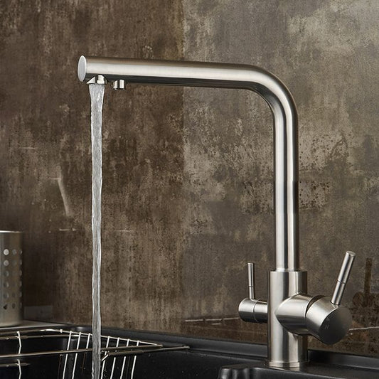Modern Kitchen Faucet Lever High Arc Deck Mounted Kitchen Faucet Clearhalo 'Home Improvement' 'home_improvement' 'home_improvement_kitchen_faucets' 'Kitchen Faucets' 'Kitchen Remodel & Kitchen Fixtures' 'Kitchen Sinks & Faucet Components' 'kitchen_faucets' 1200x1200_69ec6ad1-befb-4515-97fd-52e17db66a7f