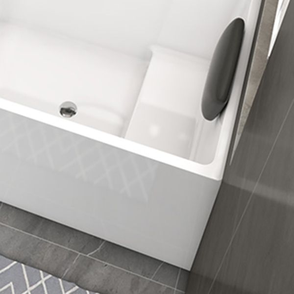 Back to Wall Rectangular Bathtub Antique Finish Soaking Bath Tub (Faucet not Included) Clearhalo 'Bathroom Remodel & Bathroom Fixtures' 'Bathtubs' 'Home Improvement' 'home_improvement' 'home_improvement_bathtubs' 'Showers & Bathtubs' 1200x1200_69ff59f9-c81a-413b-a2b1-a8d28595304d