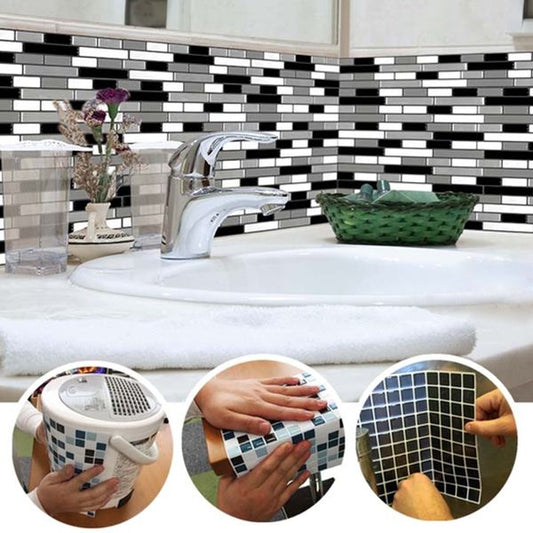 Peel & Stick Subway Tile Stain Resistant Plastic Rectangle Peel and Stick Tile 2 Pack Clearhalo 'Flooring 'Home Improvement' 'home_improvement' 'home_improvement_peel_stick_blacksplash' 'Peel & Stick Backsplash Tile' 'peel_stick_blacksplash' 'Walls & Ceilings' Walls and Ceiling' 1200x1200_6a1efda3-16a3-4c13-abf1-6cbe978040a5