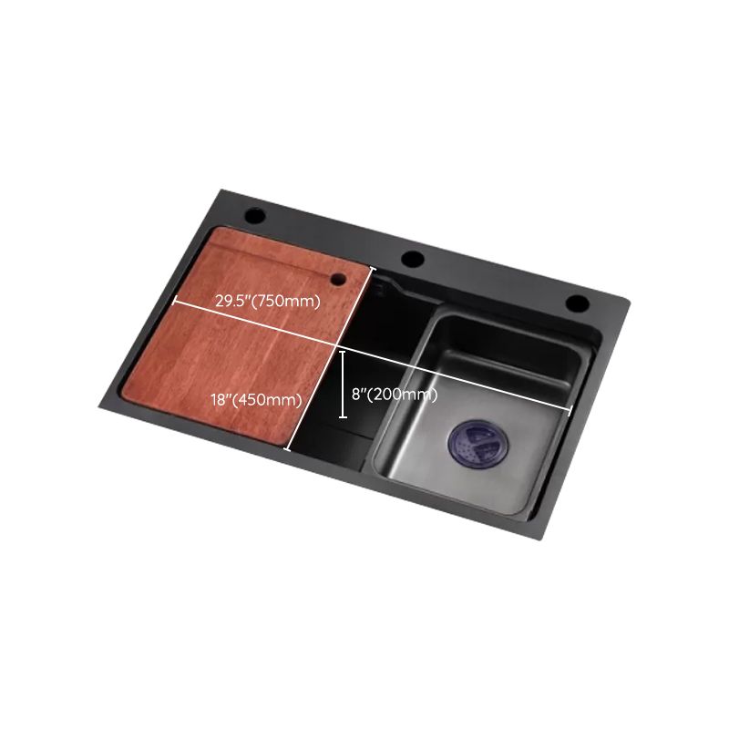 Modern Workstation Ledge Stainless Steel with Faucet and Soap Dispenser Kitchen Sink Clearhalo 'Home Improvement' 'home_improvement' 'home_improvement_kitchen_sinks' 'Kitchen Remodel & Kitchen Fixtures' 'Kitchen Sinks & Faucet Components' 'Kitchen Sinks' 'kitchen_sinks' 1200x1200_6a36ec6d-3908-427b-931b-46c37817851a