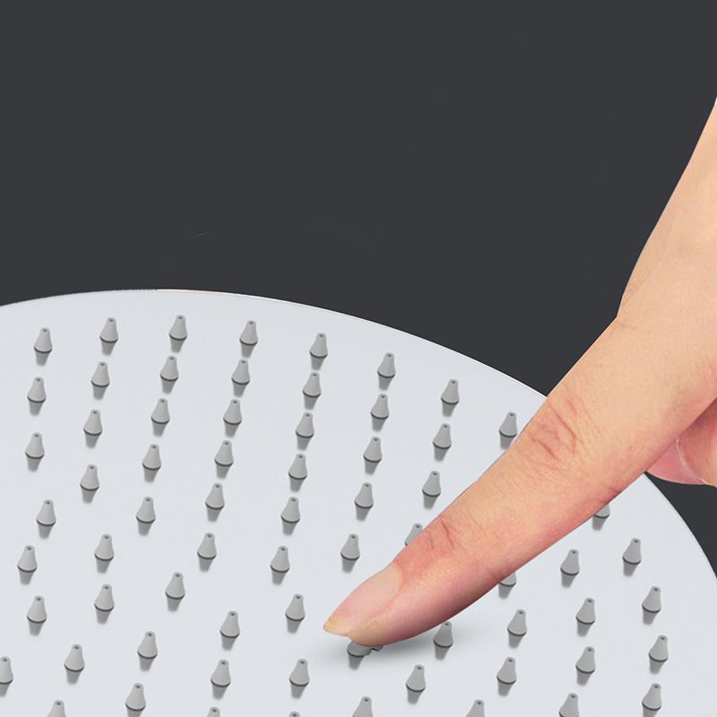 Metal Shower Combo Contemporary Fixed Shower Head with Round and Rectangular Shape Clearhalo 'Bathroom Remodel & Bathroom Fixtures' 'Home Improvement' 'home_improvement' 'home_improvement_shower_heads' 'Shower Heads' 'shower_heads' 'Showers & Bathtubs Plumbing' 'Showers & Bathtubs' 1200x1200_6a51c9a7-3d4d-433a-b1a8-c8b14de79d80