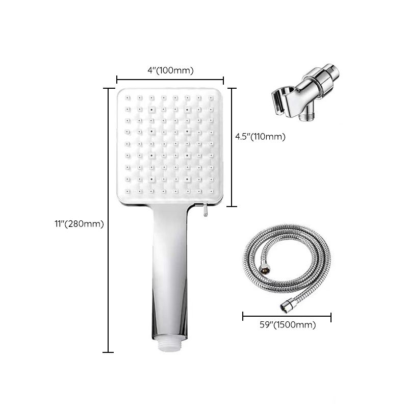 Classic Handheld Shower Head Standard Round Shower Heads in Silver Clearhalo 'Bathroom Remodel & Bathroom Fixtures' 'Home Improvement' 'home_improvement' 'home_improvement_shower_heads' 'Shower Heads' 'shower_heads' 'Showers & Bathtubs Plumbing' 'Showers & Bathtubs' 1200x1200_6a54ced3-c49e-4d93-9fcb-0f9d0a63c0d0