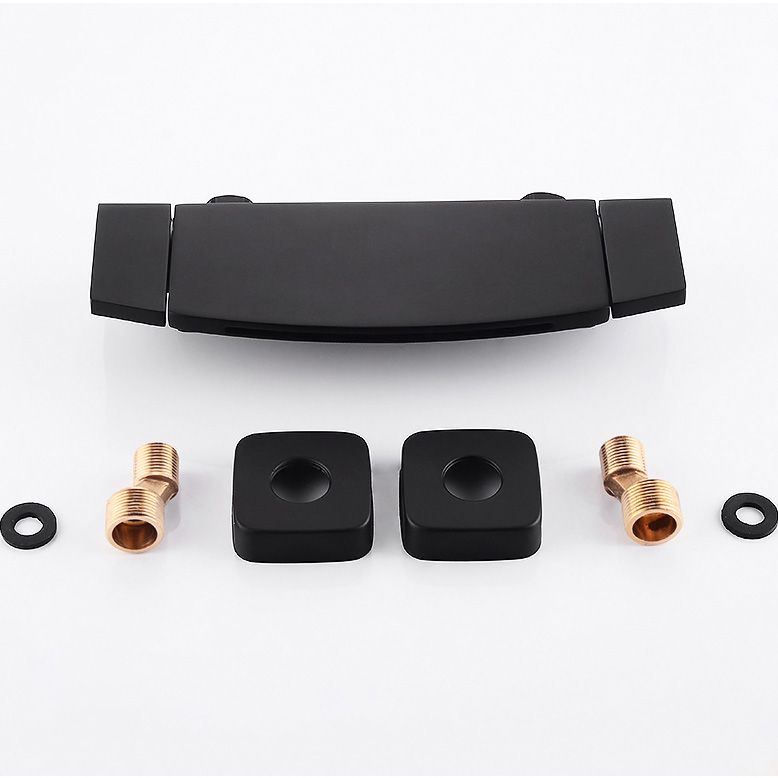 Modern Bathroom Faucet Two Handle Copper Wall Mounted Bath Faucet Trim Clearhalo 'Bathroom Remodel & Bathroom Fixtures' 'Bathtub Faucets' 'bathtub_faucets' 'Home Improvement' 'home_improvement' 'home_improvement_bathtub_faucets' 1200x1200_6a5cb088-8339-4456-9bf7-79fcb2972bd3