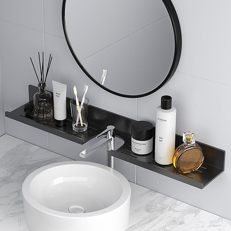 2-Piece Modern Style Bathroom Hardware Set Bath Shelf in Aluminum Clearhalo 'Bathroom Hardware Sets' 'Bathroom Hardware' 'Bathroom Remodel & Bathroom Fixtures' 'bathroom_hardware_sets' 'Home Improvement' 'home_improvement' 'home_improvement_bathroom_hardware_sets' 1200x1200_6a693379-ffcd-4f2f-a9b4-2e965a3a04ef