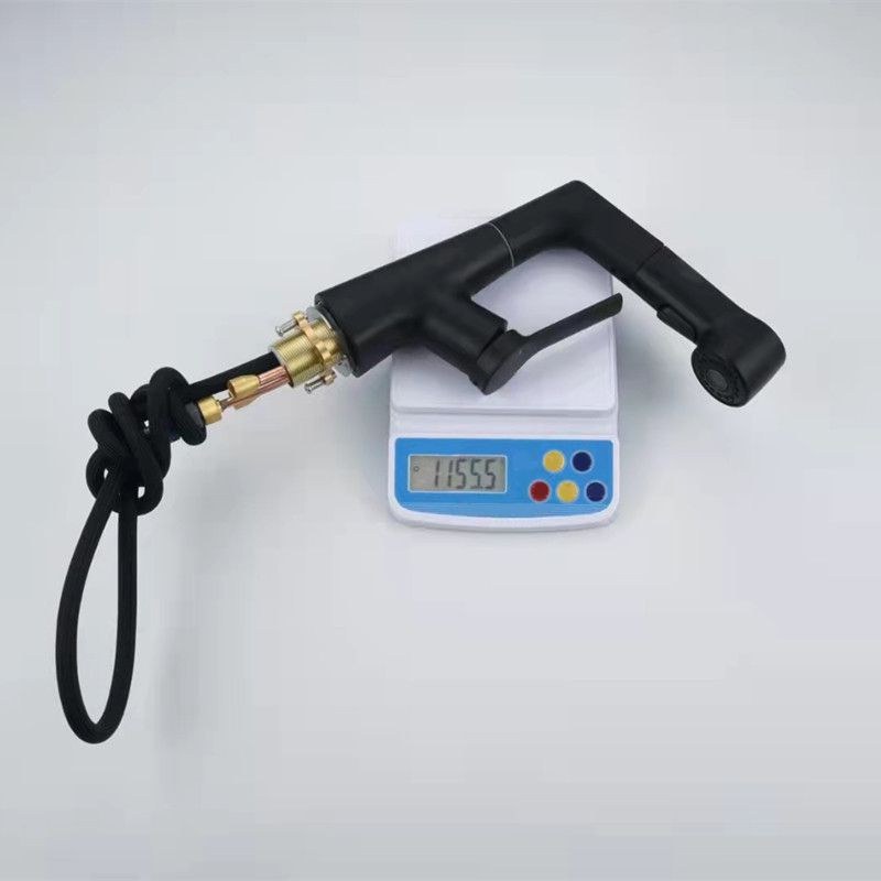 Centerset Sink Faucet Contemporary Pull-out Faucet with Single Handle Clearhalo 'Bathroom Remodel & Bathroom Fixtures' 'Bathroom Sink Faucets' 'Bathroom Sinks & Faucet Components' 'bathroom_sink_faucets' 'Home Improvement' 'home_improvement' 'home_improvement_bathroom_sink_faucets' 1200x1200_6a6a32b3-ada9-46c7-b3a0-ee7d3d3a8de6